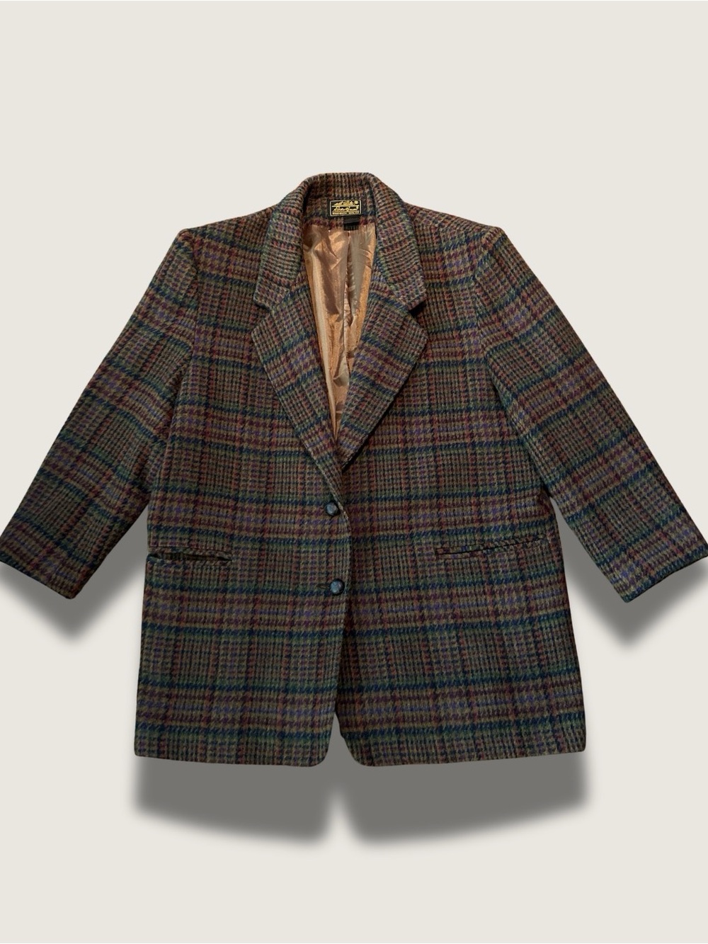 Vintage Eddie Bauer - (Wool) - Autumn Estate Plaid Jacket (Adult)